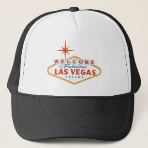 Willkommen in Las Vegas Black Truckerkappe