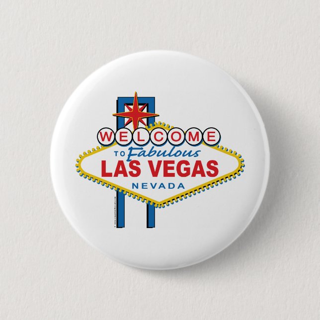 Willkommen in Las-Vegas Button (Vorderseite)