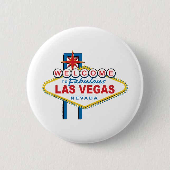 Willkommen in Las-Vegas Button (Vorderseite)