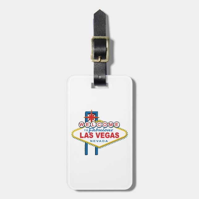 Willkommen in Las-Vegas Gepäckanhänger (Vorderseite vertikal)
