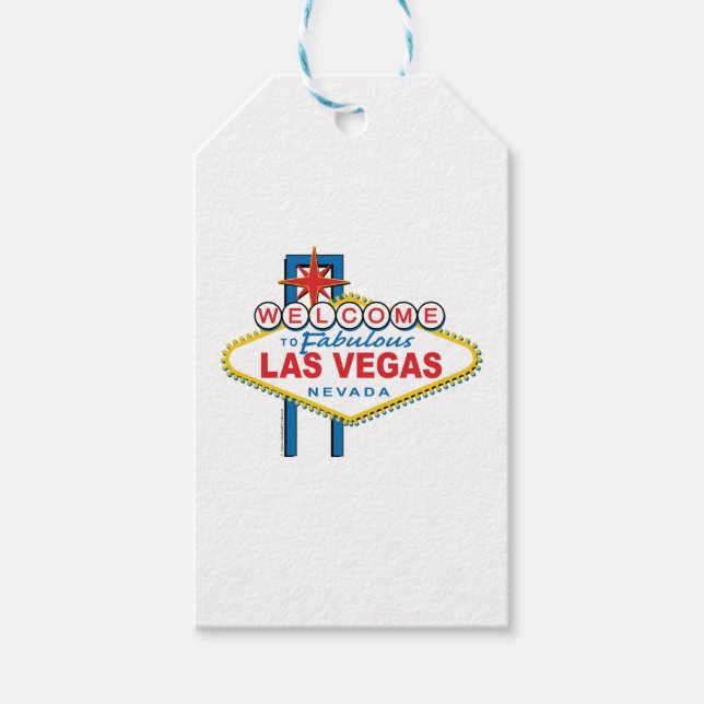 Willkommen in Las-Vegas Geschenkanhänger (Vorderseite)