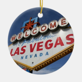 Willkommen in Las Vegas Keramik Ornament