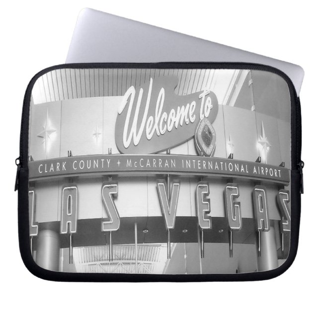 Willkommen in Las Vegas Laptopschutzhülle (Vorderseite)