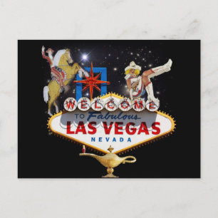 Willkommen in Las Vegas Postkarte