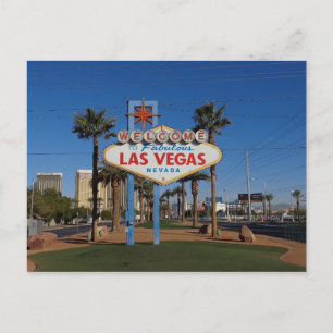 Willkommen in Las Vegas Postkarte