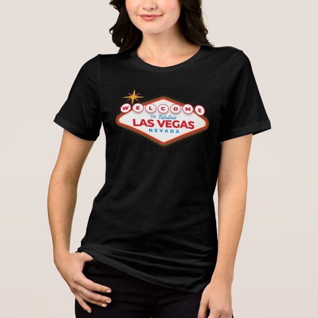 Willkommen in Las Vegas Tri-Blend Shirt (Vorderseite)
