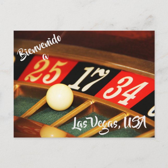 Willkommen in Las Vegas USA Postkarte (Vorderseite)