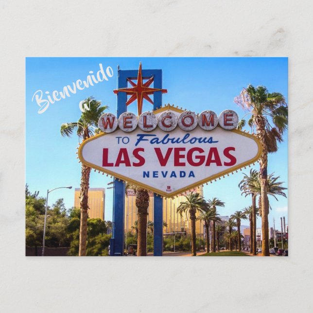 Willkommen in Las Vegas USA Postkarte (Vorderseite)