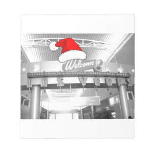 Willkommen in Las Vegas Weihnachten Notizblock