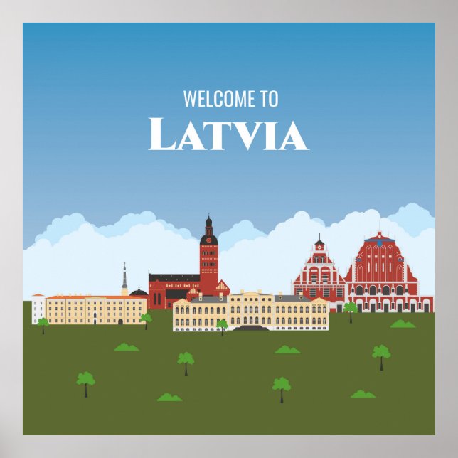 Willkommen in Lettland Poster (Vorne)
