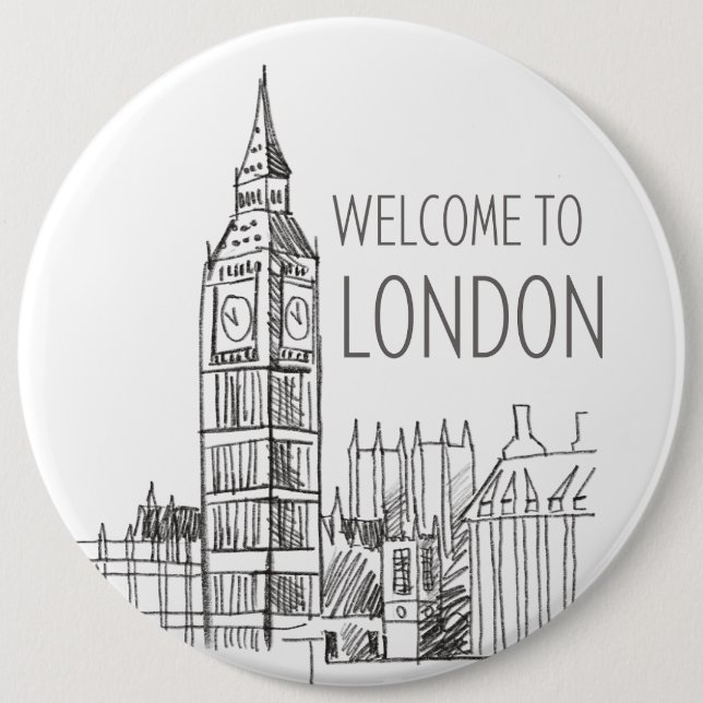 Willkommen in London Button (Vorderseite)