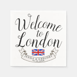 Willkommen in London | HOCHZEIT IN URLAUBSORT Serviette