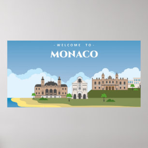 Willkommen in Manaco Poster
