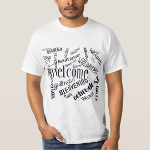 "Willkommen" In Mehreren Sprachen POP ART VERSION T-Shirt