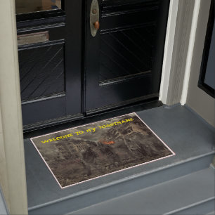 Willkommen in meinem Albtraum Zombies Door Mat Fußmatte