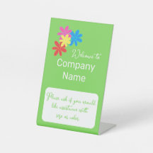 WILLKOMMEN IN MEINEM BUSINESS BRIGHT GRÜNEN FARBEN