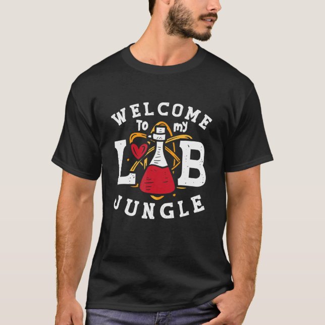 Willkommen in meinem Labrador Jungle Technologist  T-Shirt (Vorderseite)