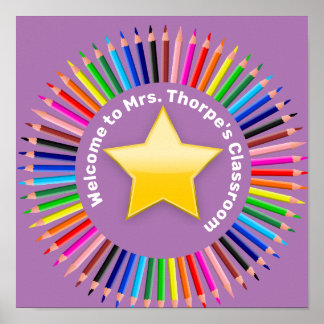 Willkommen in meiner Klasse Personalisiert Poster