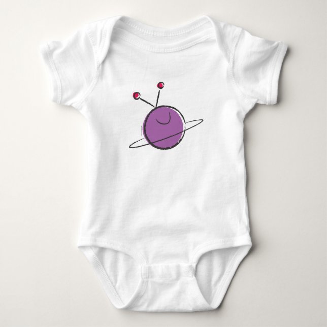 "Willkommen in meiner Welt" Baby Strampler (Vorderseite)