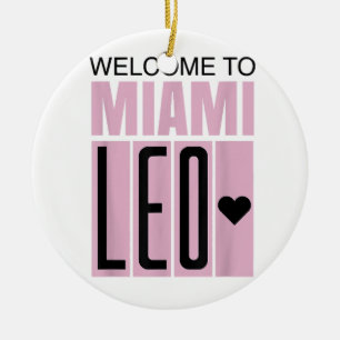 Willkommen in Miami Leo 10 - GOAT Keramik Ornament
