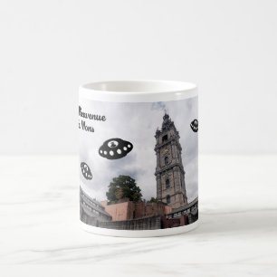 Willkommen in Mons. UFOs heißen Sie in Mons willko Kaffeetasse