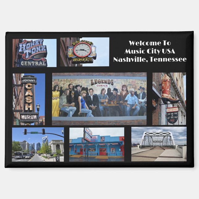 Willkommen in Nashville Tennessee Magnet (Vorderseite)