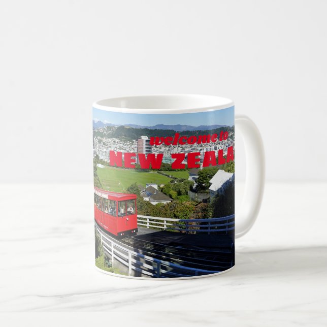 Willkommen in - Neuseeland - Wellington Kaffeetasse (VorderseiteRechts)