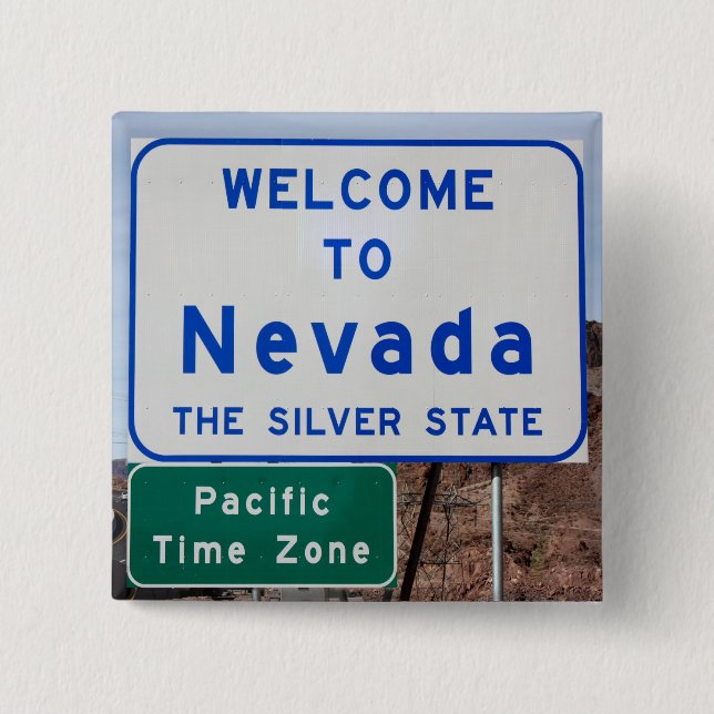 Willkommen in Nevada Button (Vorderseite)