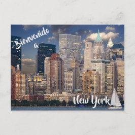 Willkommen in New York City USA Postcard Postkarte