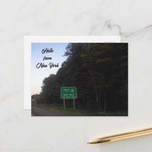 WILLKOMMEN IN NEW YORK STAAT POSTKARTE