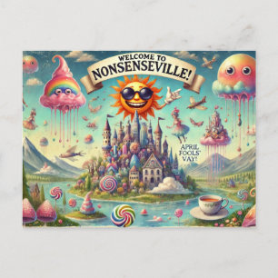 Willkommen in Nonsenseville!" Postkarte