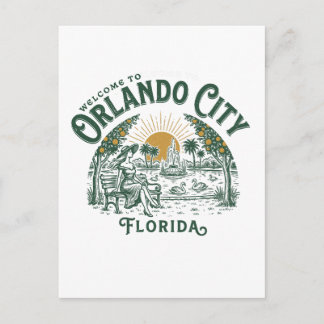 Willkommen in Orlando City Florida Postkarte