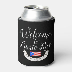 Willkommen in Puerto Rico Hochzeit in Urlaubsort Dosenkühler