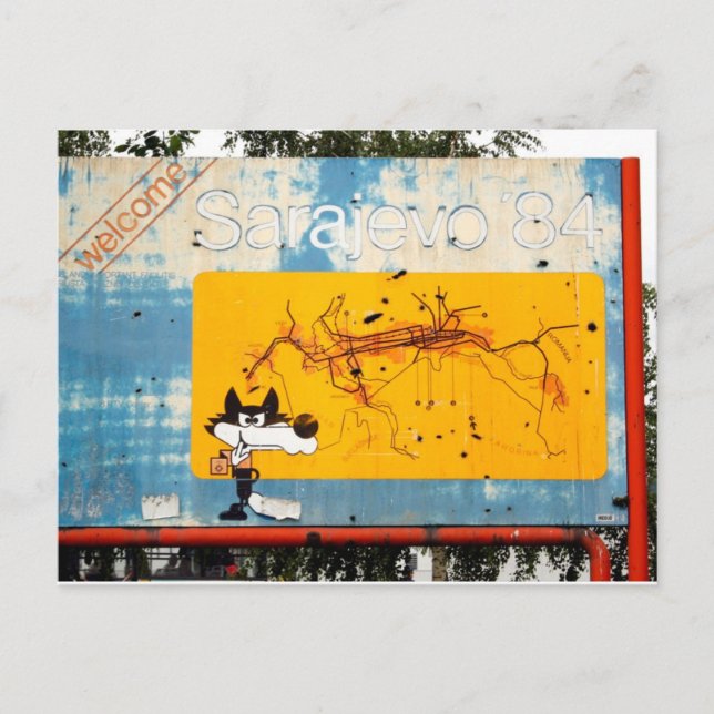 Willkommen in Sarajevo Postkarte (Vorderseite)