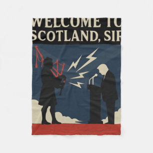 Willkommen in Schottland, Sir – Trumps Dudelsack-R Fleecedecke