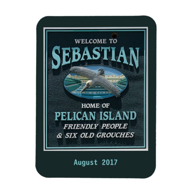 Willkommen in Sebastian, FL Magnet (Vertikal)