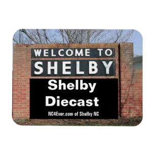 WILLKOMMEN IN SHELBY Shelby Diecast flexibler Magn Magnet