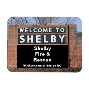 WILLKOMMEN IN SHELBY Shelby Fire & Rescue Flexibel Magnet