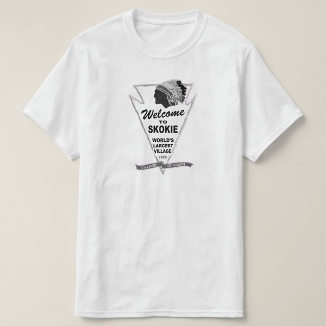 Willkommen in Skokie, Illinois T-Shirt (Design vorne)