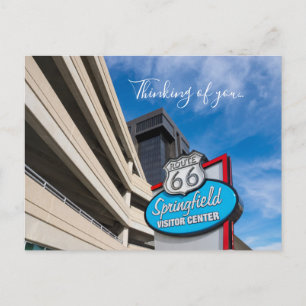 Willkommen in Springfield MO Denken Sie an Sie Pos Postkarte