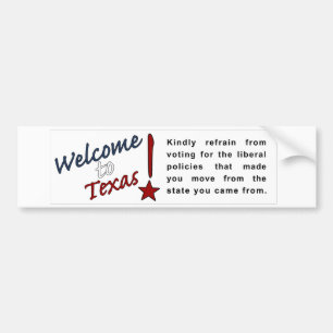 Willkommen in Texas Autoaufkleber