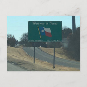 Willkommen in Texas Postkarte