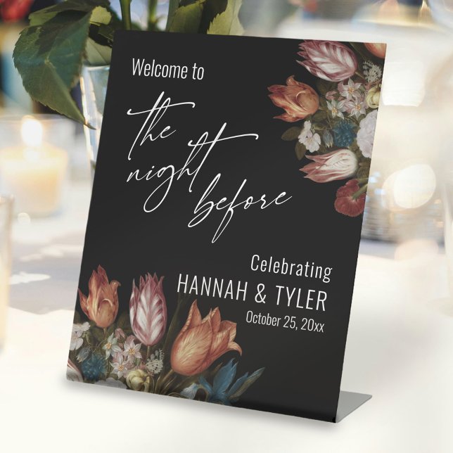 Willkommen in The Night Before, holländische bemal Sockelschild (Von Creator hochgeladen)