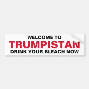 WILLKOMMEN IN TRUMPISTAN AUTOAUFKLEBER