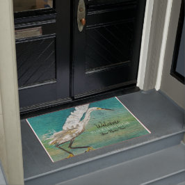 Willkommen in unserem Beach House Shorebird Art Fußmatte