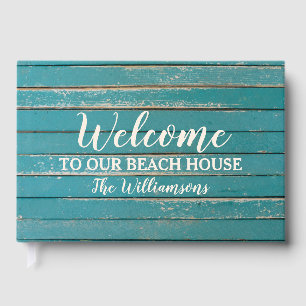 Willkommen in unserem Beach Lake House Rustikales Gästebuch