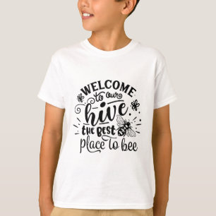 Willkommen in unserem Bienenstock Lustige Biene Fr T-Shirt