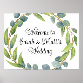 Willkommen in unserem Hochzeitsposter Poster