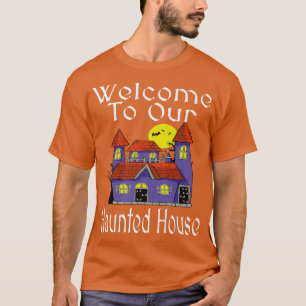Willkommen in unserem Spuk Haus Funny Halloween Ba T-Shirt