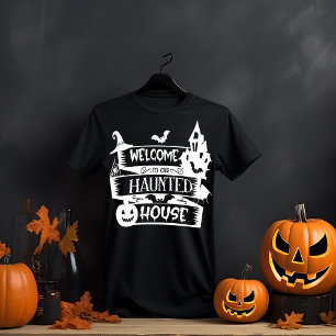 Willkommen in unserem Spuk Haus Halloween T-Shirt
